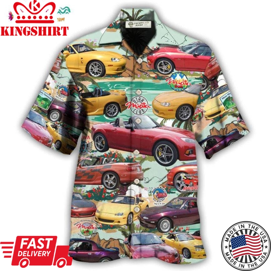 Car Summer Tropical Island Hawaiian Shirt