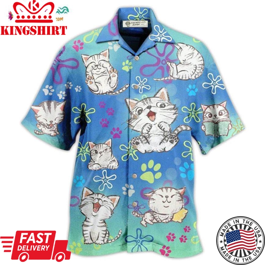 Cat All I Need Is Love And A Lovely Cat Hawaiian Shirt