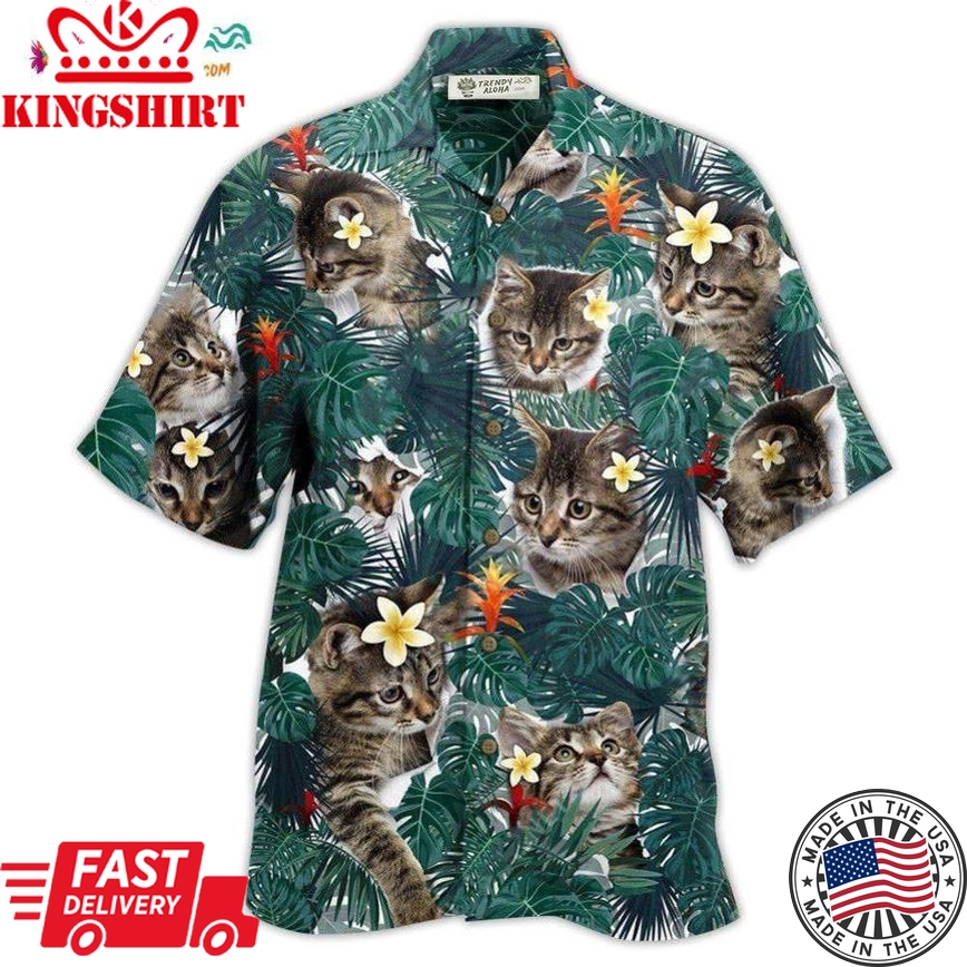 Cat Powered By Cat Sand Hawaii Hawaiian Shirt