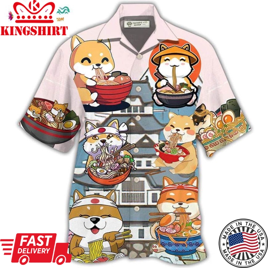 Cat Ramen Lovely Style Hawaiian Shirt