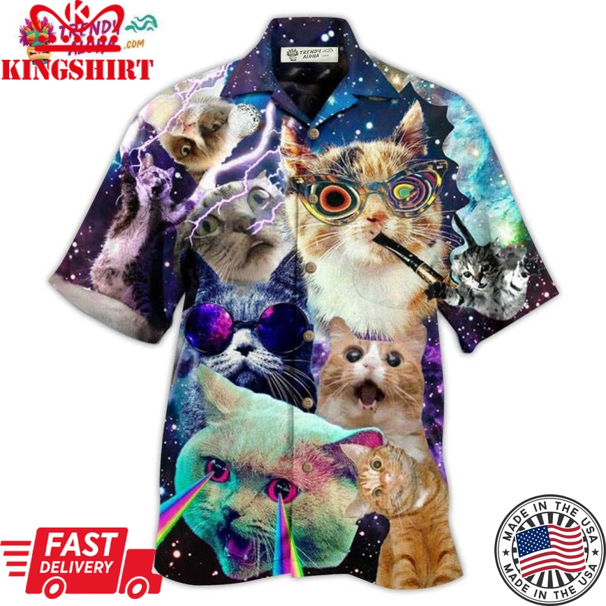 Cat The Battle Flying Cat Hawaiian Shirt