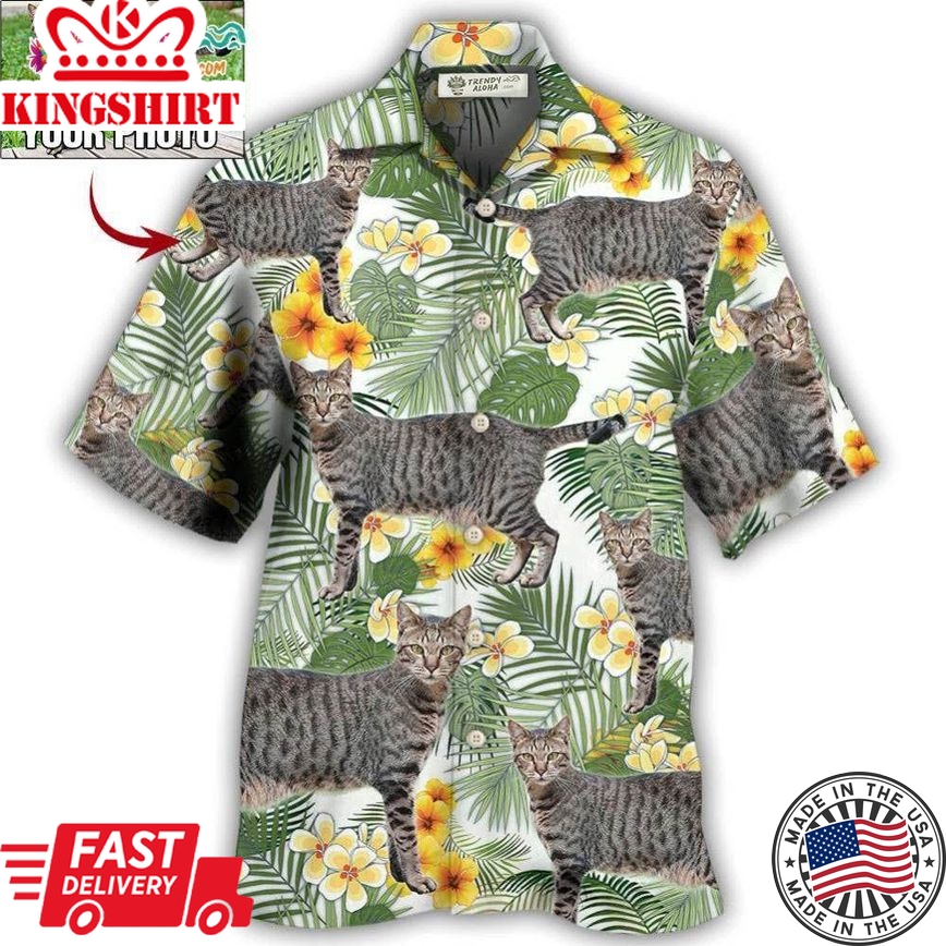 Cat Various Style Custom Photo Hawaiian Shirt