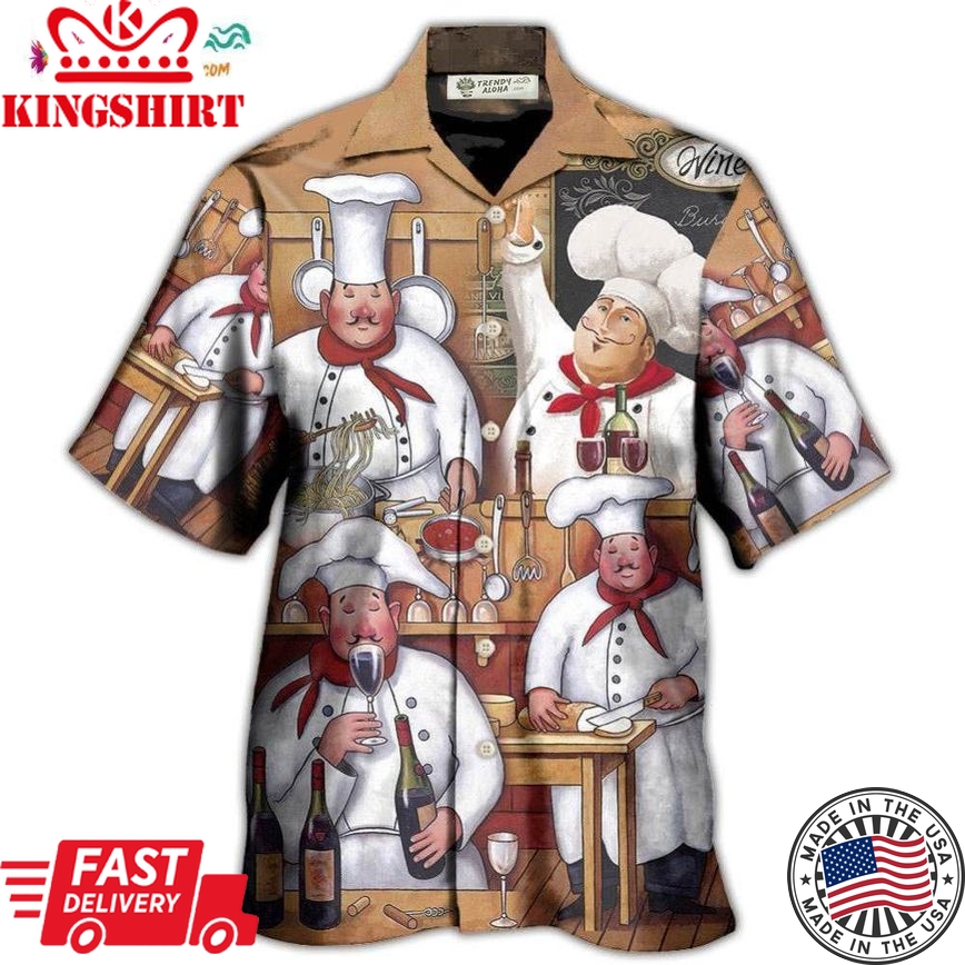 Chef The Best Master Cooking Vintage Style Hawaiian Shirt