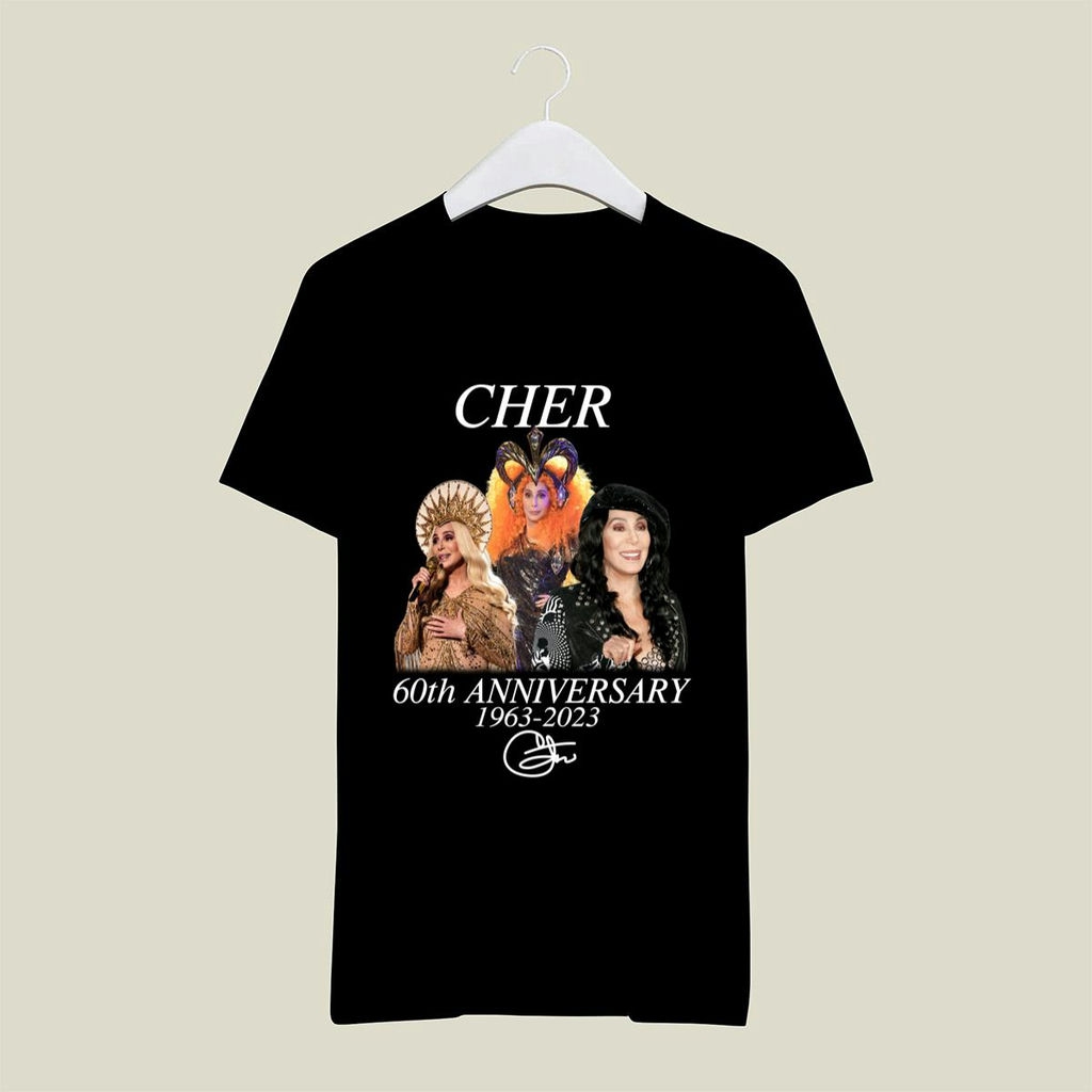 Cher 60th Anniversary 1963 2023 Signature T Shirt