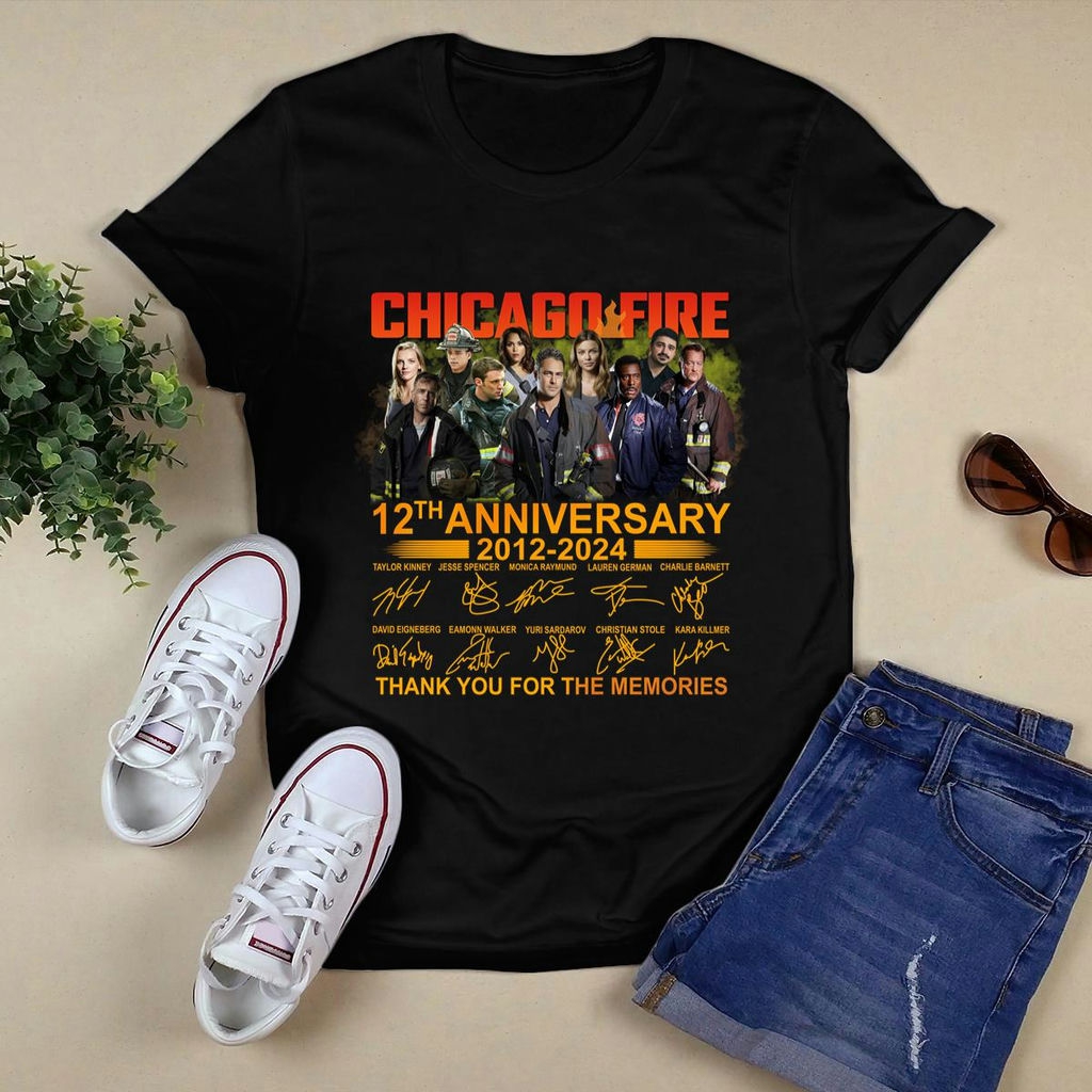 Chicago Fire 12th Anniversary 2012 2024 Signature Shirt