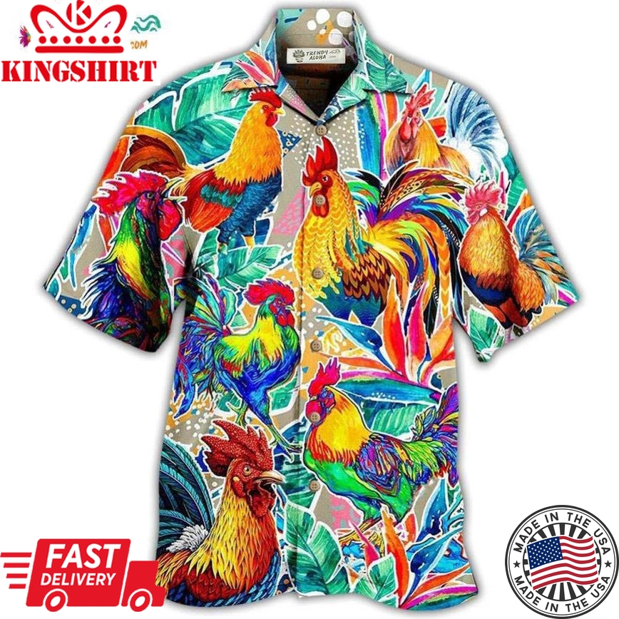 Chicken Stronger Hawaiian Shirt