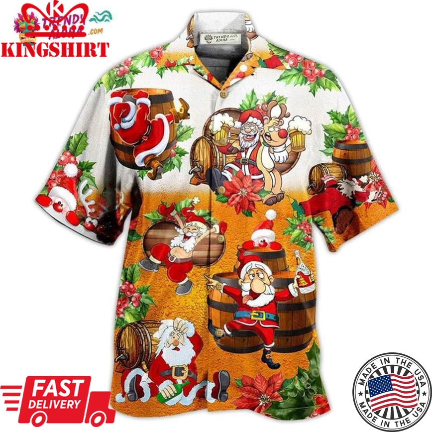 Christmas Beer Christmas Dear Santa Heres Your Beer Hawaiian Shirt