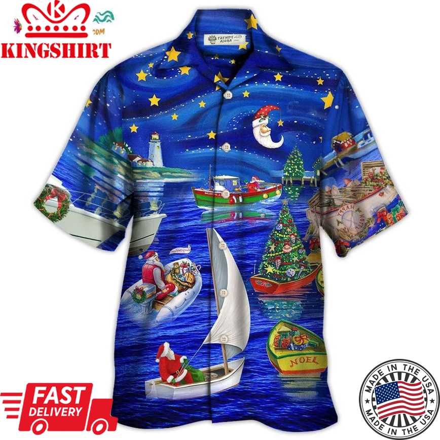 Christmas Coming On The Boat Hawaiian Shirt