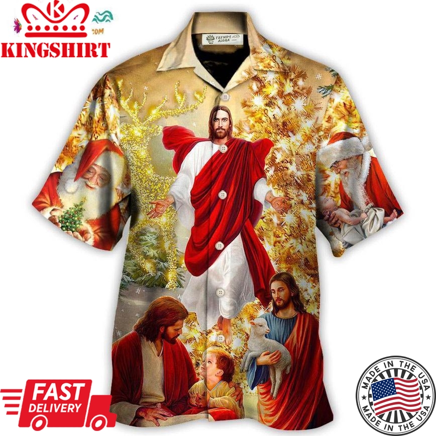 Christmas Jesus Is The Magic Of Christmas Hawaiian Shirt