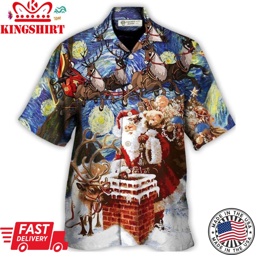 Christmas Santa Coming For You Hawaiian Shirt