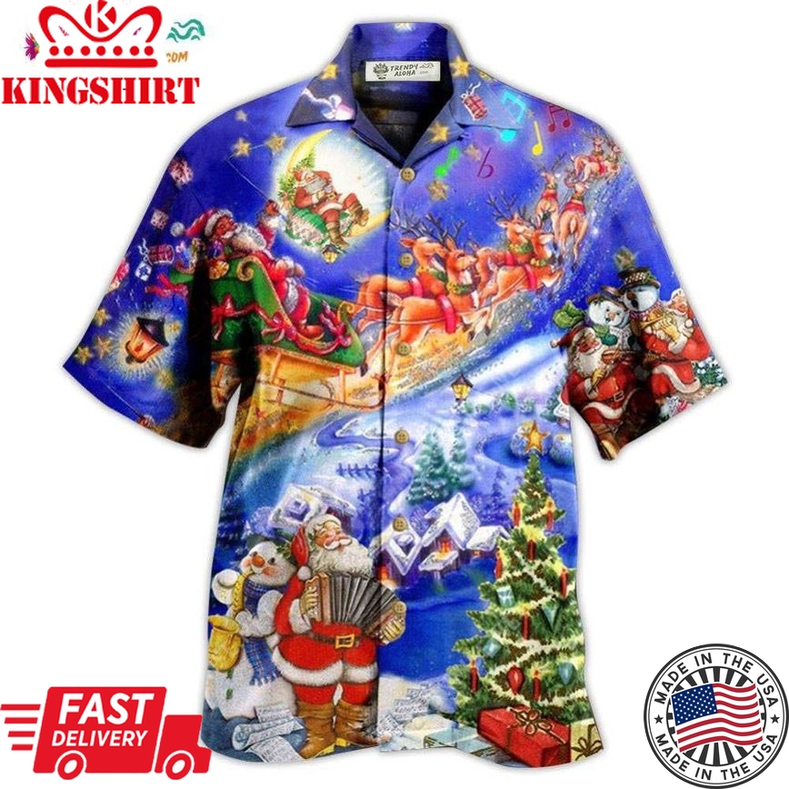 Christmas Santa Love Christmas Everytime Hawaiian Shirt