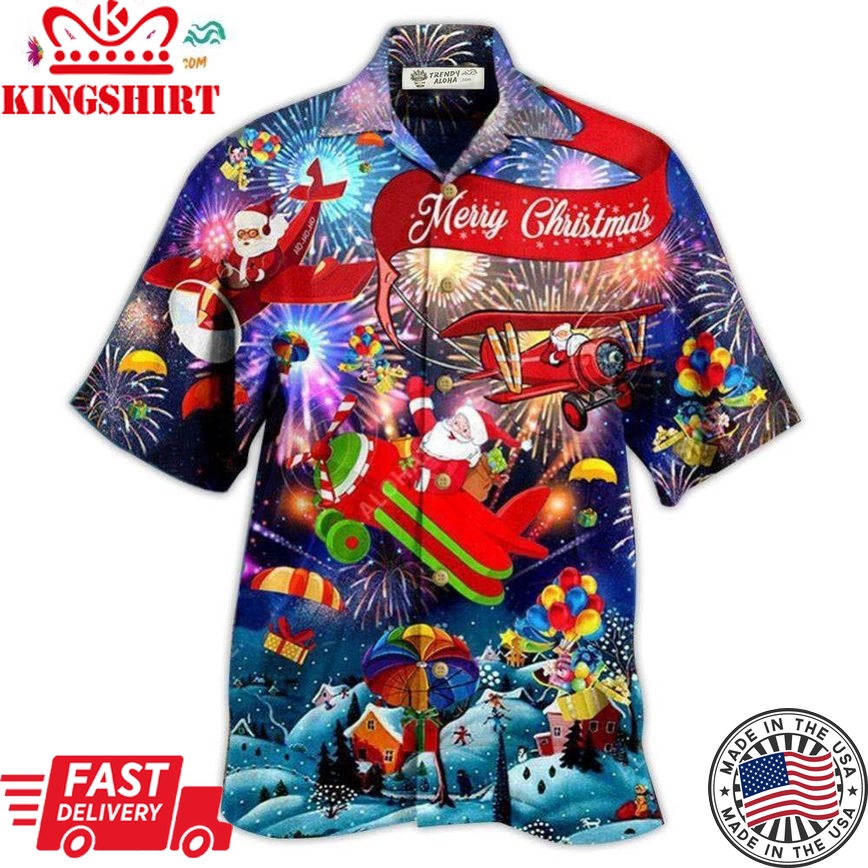 Christmas Spreading Love Santa Merry Christmas Hawaiian Shirt