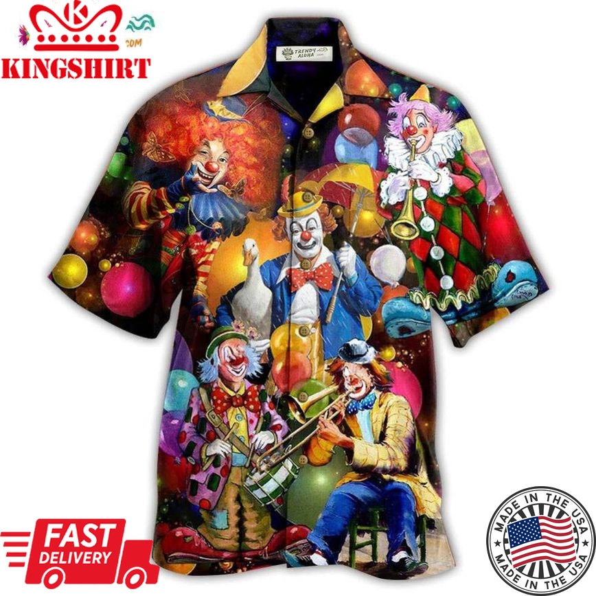 Clown Happiness Hawaiian Shirt