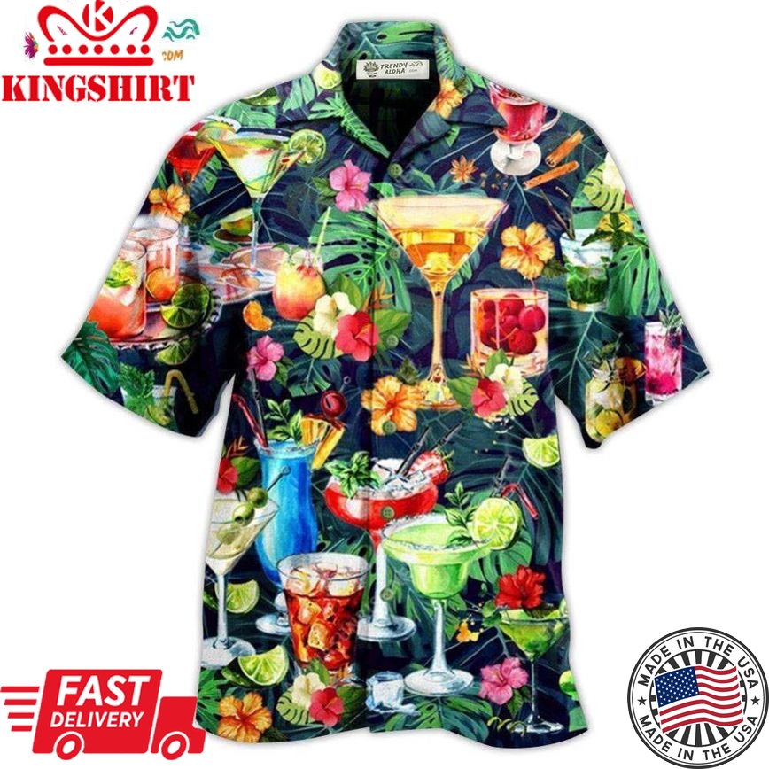 Cocktail Ls I Left My Heart In Hawaii Hawaiian Shirt