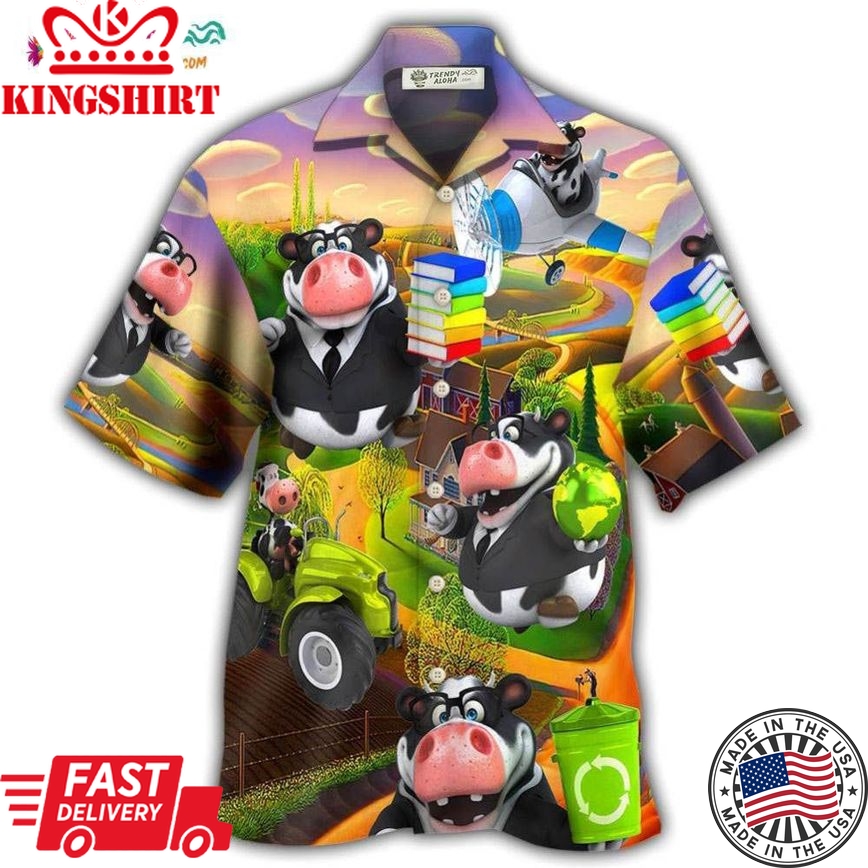 Cow Agricultural Teacher Hawaiian Shirt