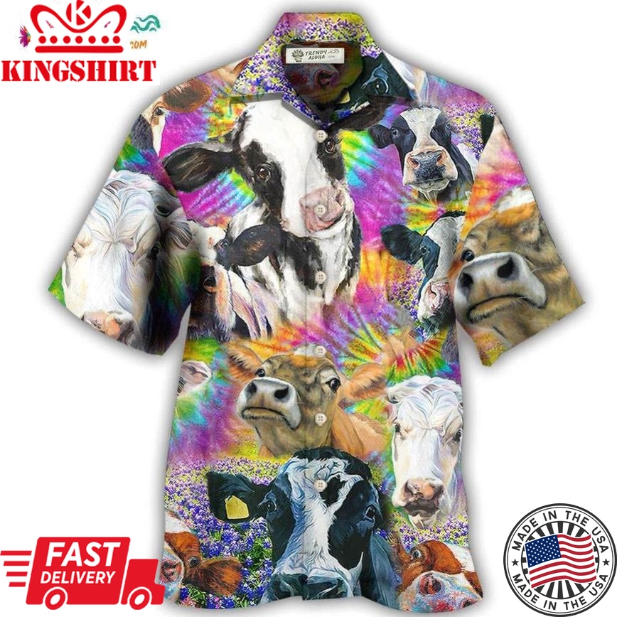 Cow Easily Distracted By Cows Hawaiian Shirt