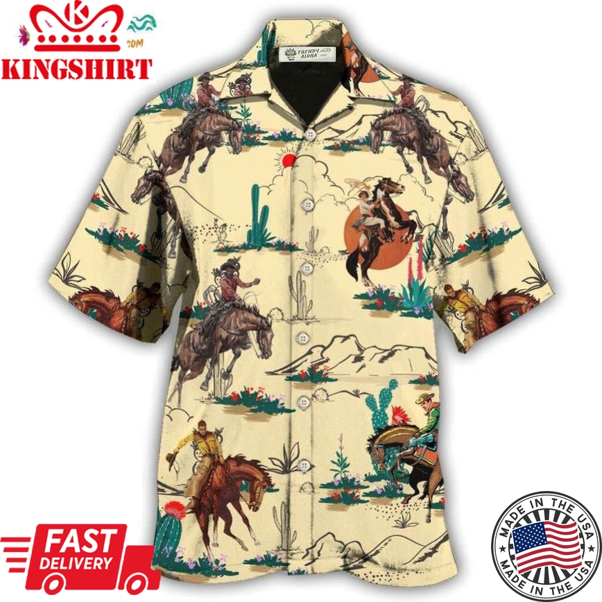 Cowboy Loves Desert Cool Hawaiian Shirt