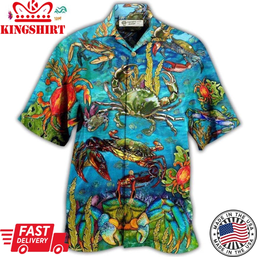 Crab Animals Life Is Better With A Crab Hawaiian Shirt