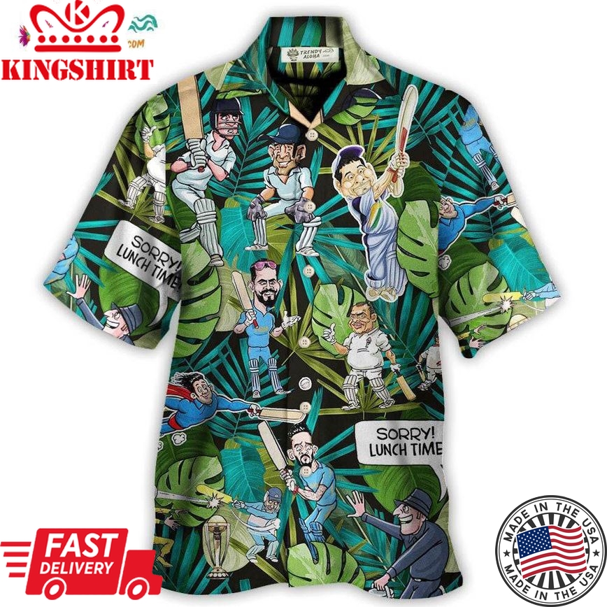 Cricket Sport Funny Play Tropical Vibe Hawaiian Shirt