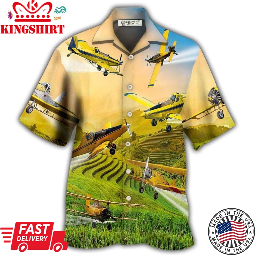 Crop Duster In Life Hawaiian Shirt