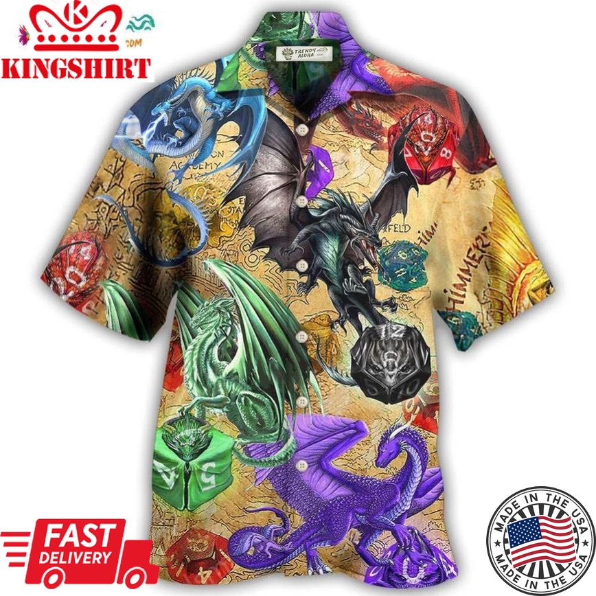 D20 Dragon So Cool Love Life Hawaiian Shirt