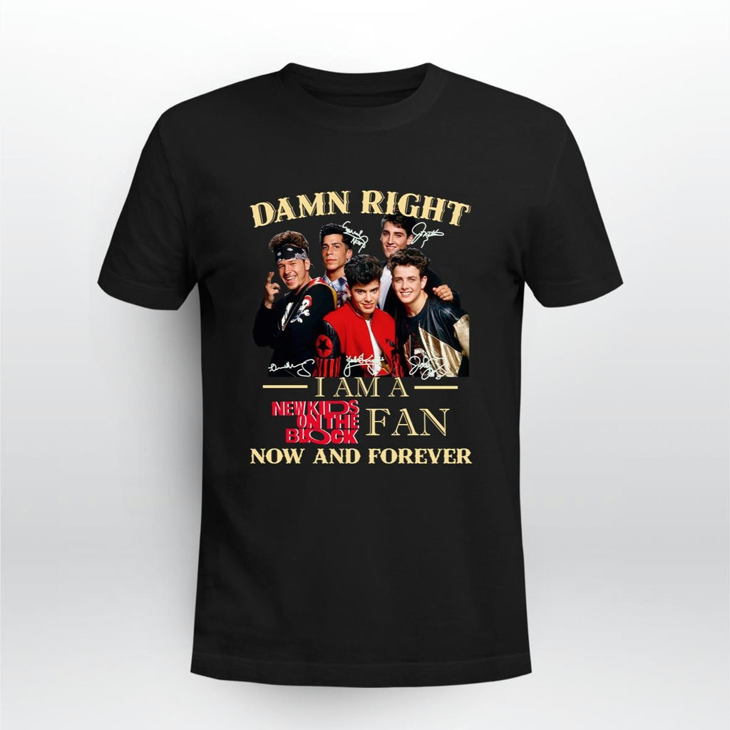 Damn Right I Am A New Kids On The Block Fan Now And Forever Signature T Shirt