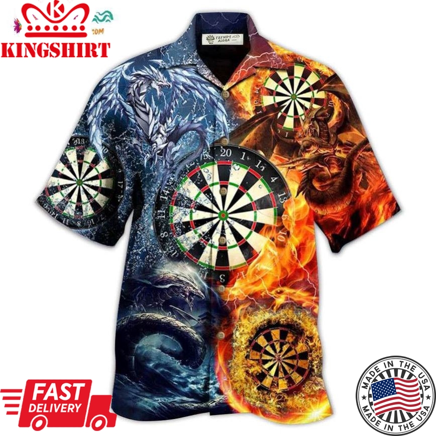 Darts Dragon Love Life Style Hawaiian Shirt