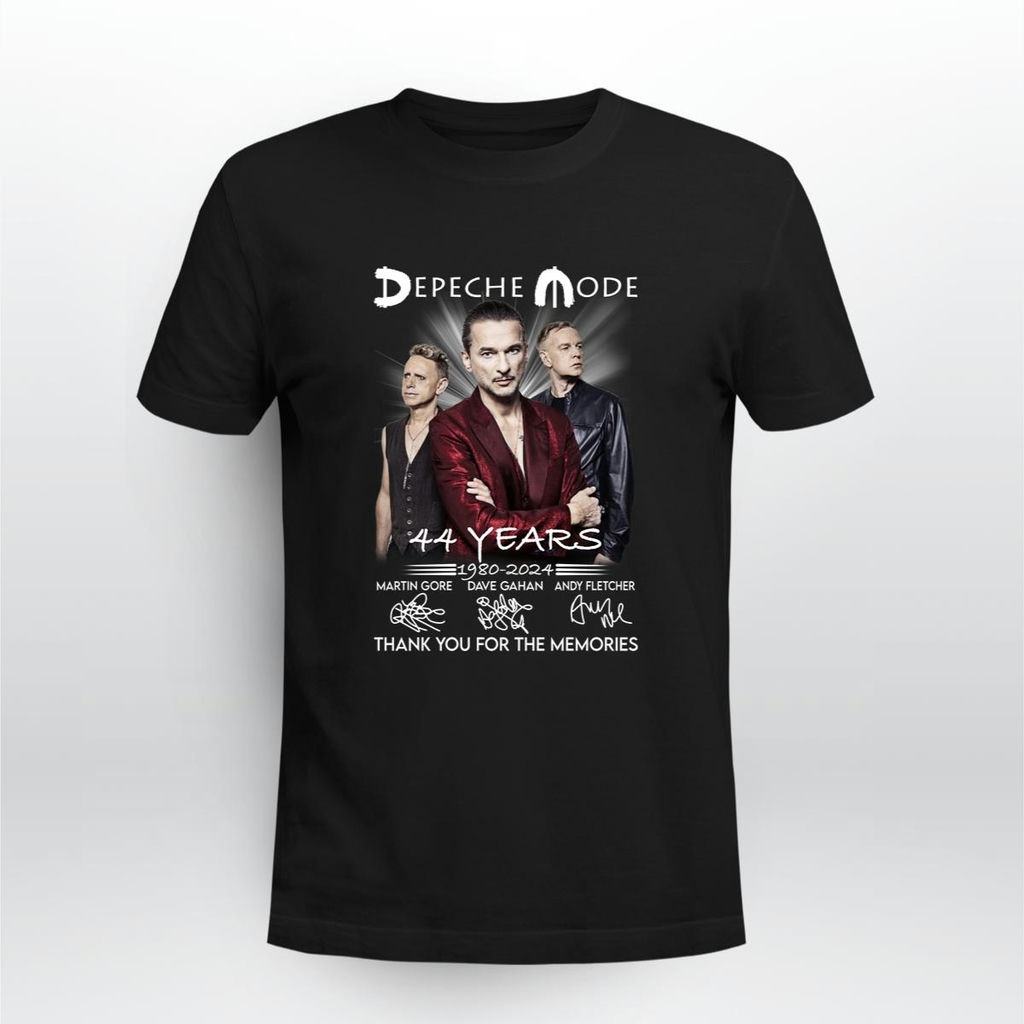 Depeche Mode 44 Years 1980 2024 Thank You For The Memories Signature T Shirt