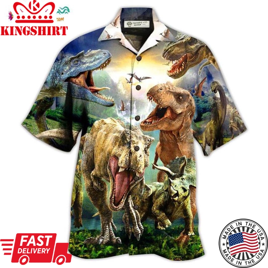 Dinosaur I Am Roarsome Hawaiian Shirt