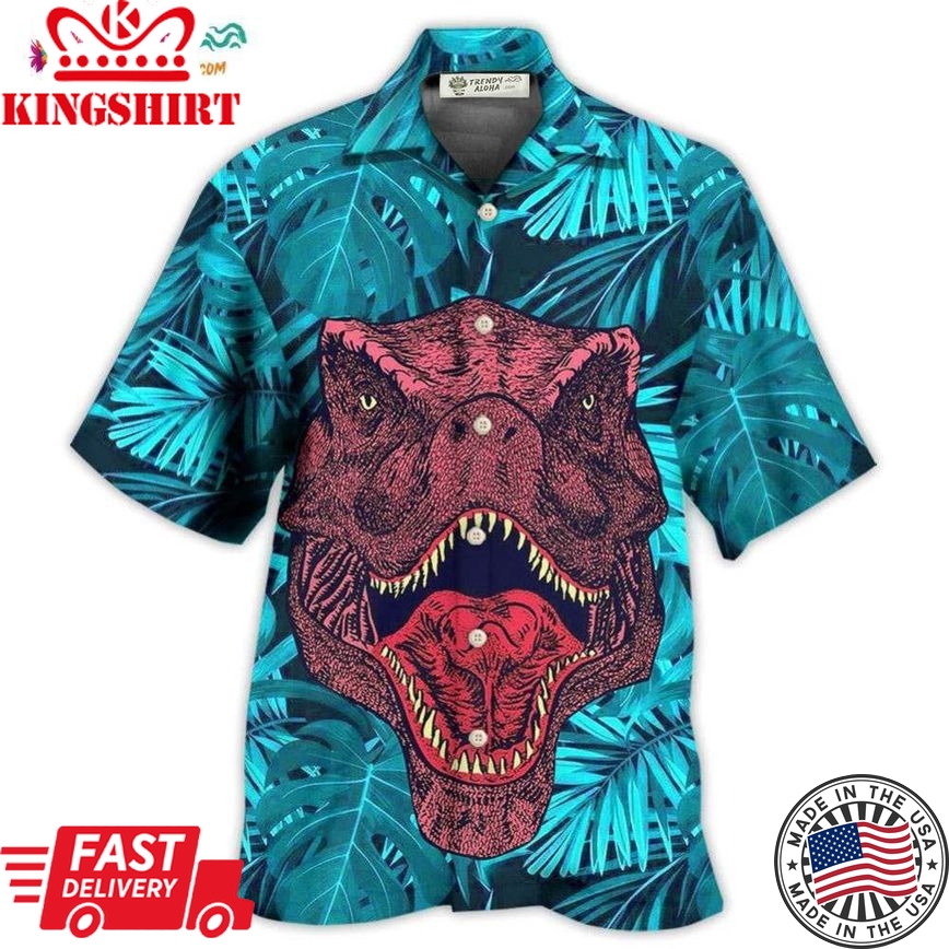 Dinosaur Love Animals Hawaiian Shirt