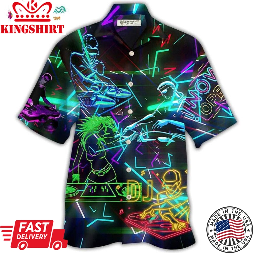 Dj Stunning Color Music Hawaiian Shirt