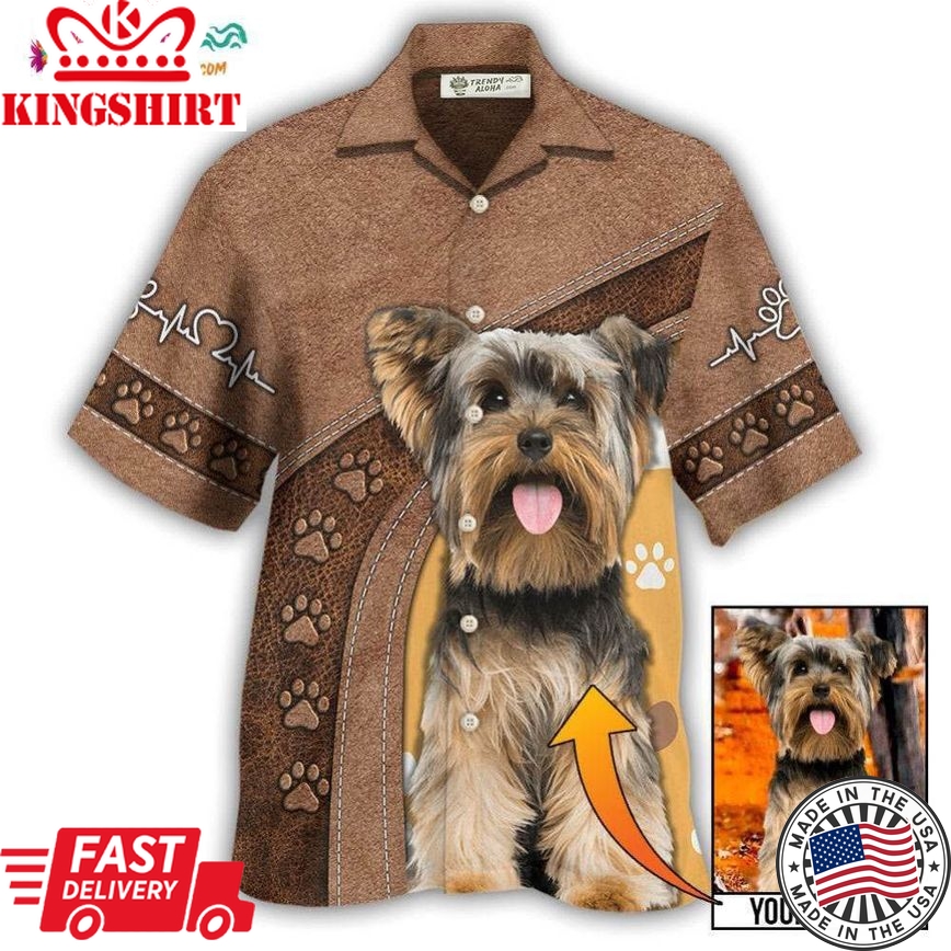 Dog Paw Various Style Custom Photo Personalized Hawaiian Shirt