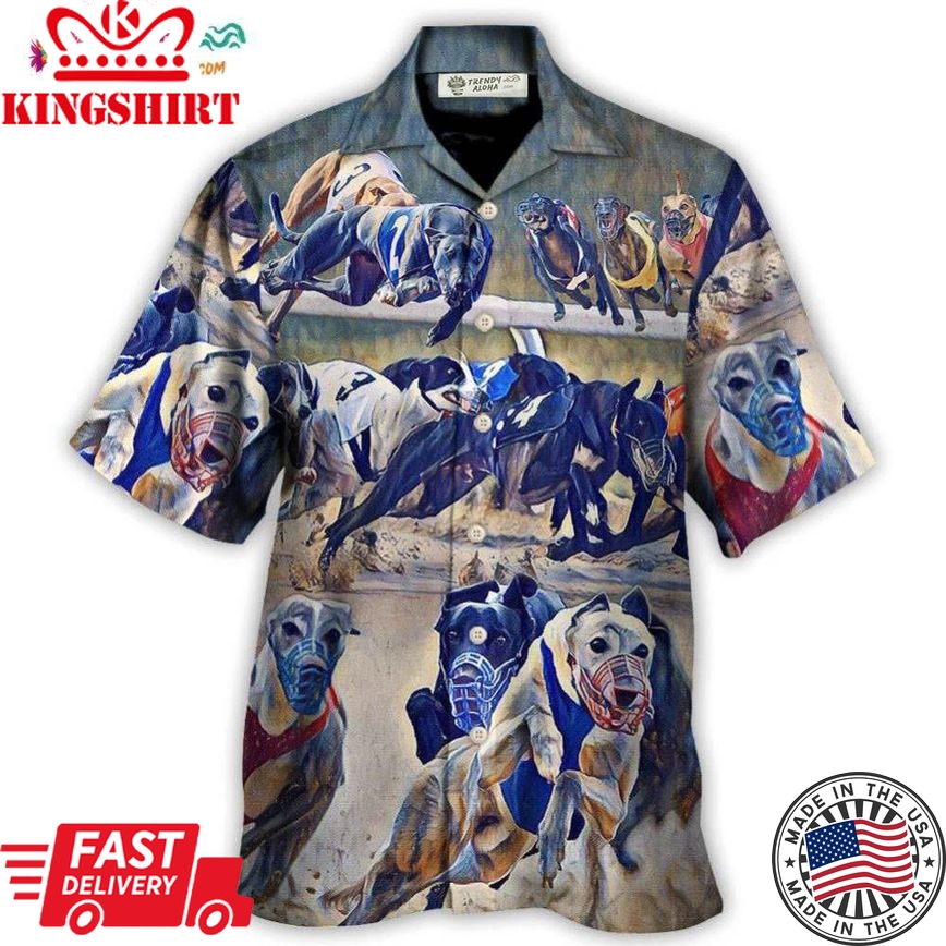 Dog Racing Has Been In Steep Decline For Years Greyhound Hawaiian Shirt