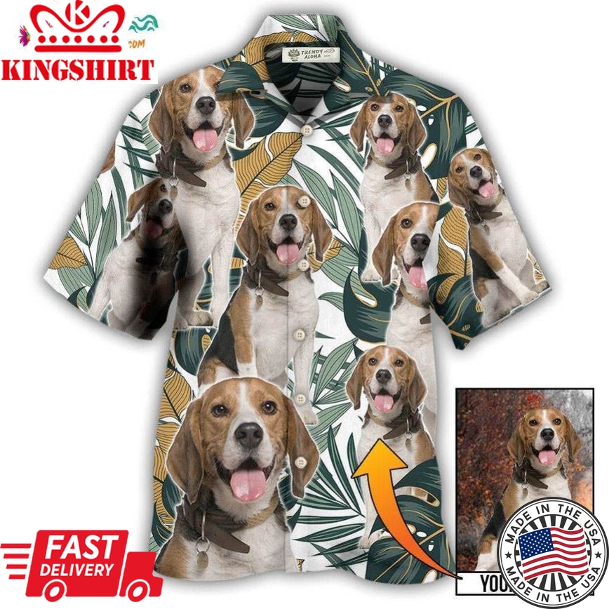 Dog Summer Aloha Custom Photo Hawaiian Shirt