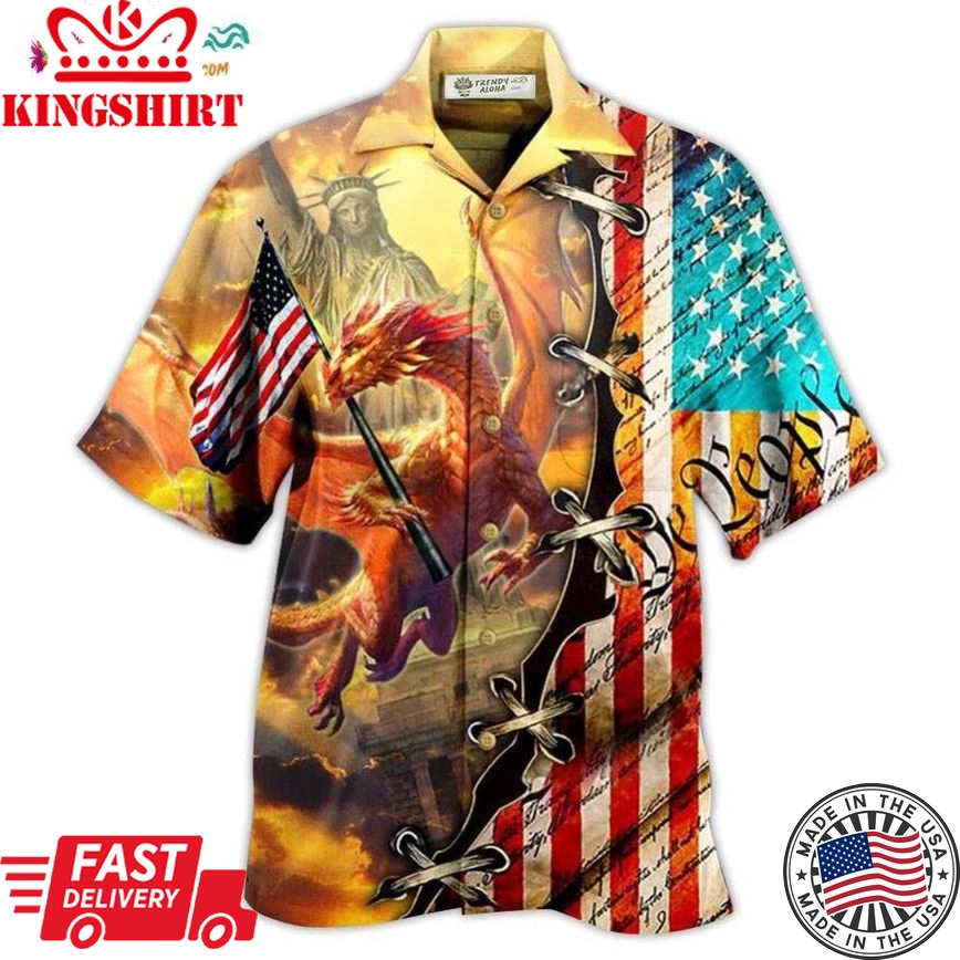 Dragon American Love Life So Cool Hawaiian Shirt