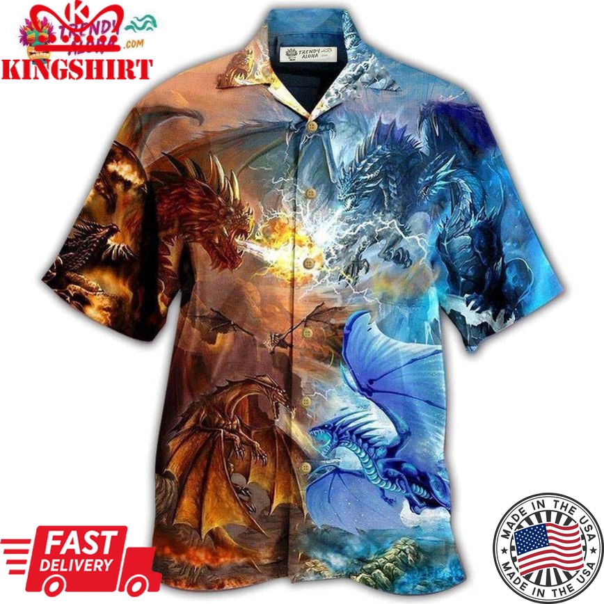 Dragon Combat Dragon Amazing Hawaiian Shirt