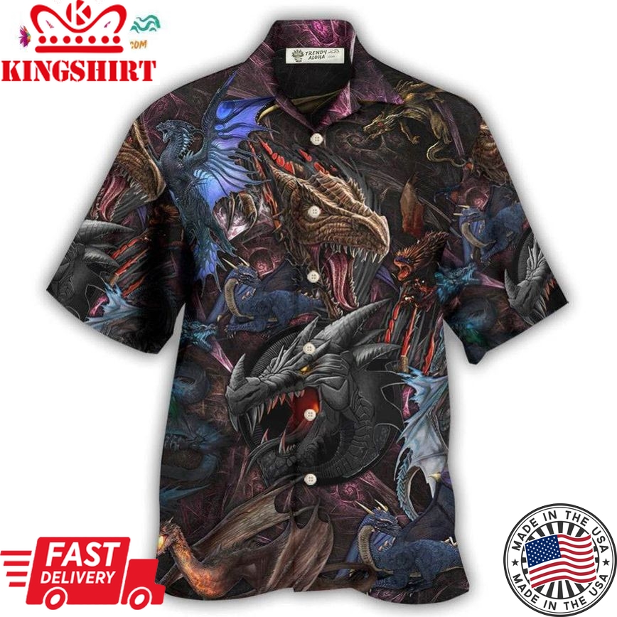 Dragon In A Mystery World Hawaiian Shirt