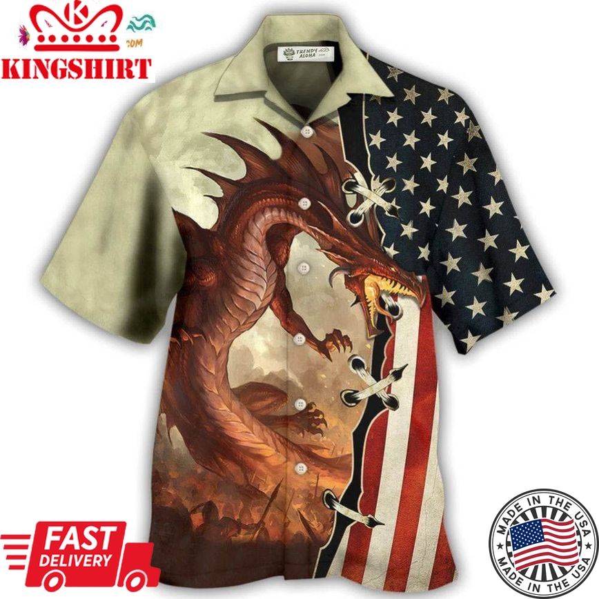 Dragon Independence Day Hawaiian Shirt