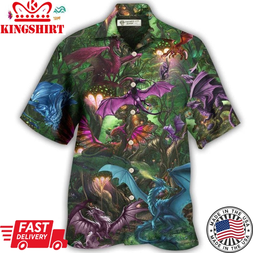 Dragon Love Forest Love Life Hawaiian Shirt