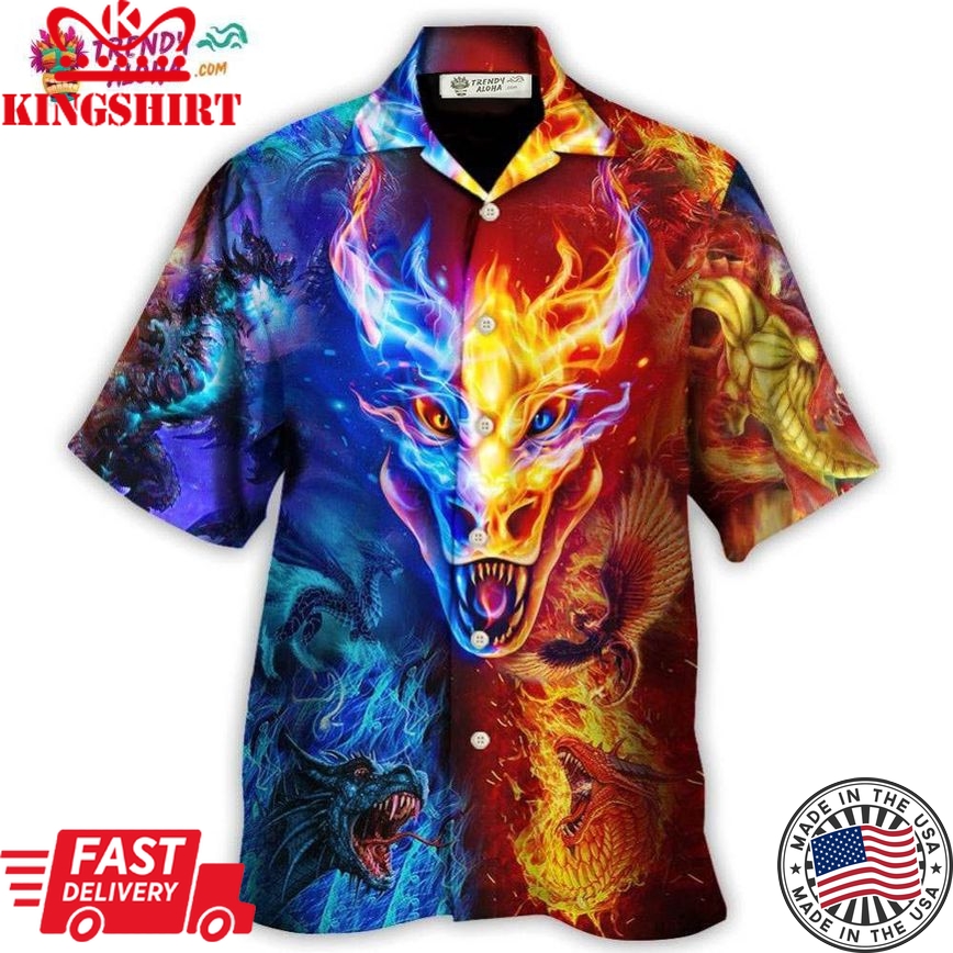 Dragon Love Life Amazing Style Hawaiian Shirt