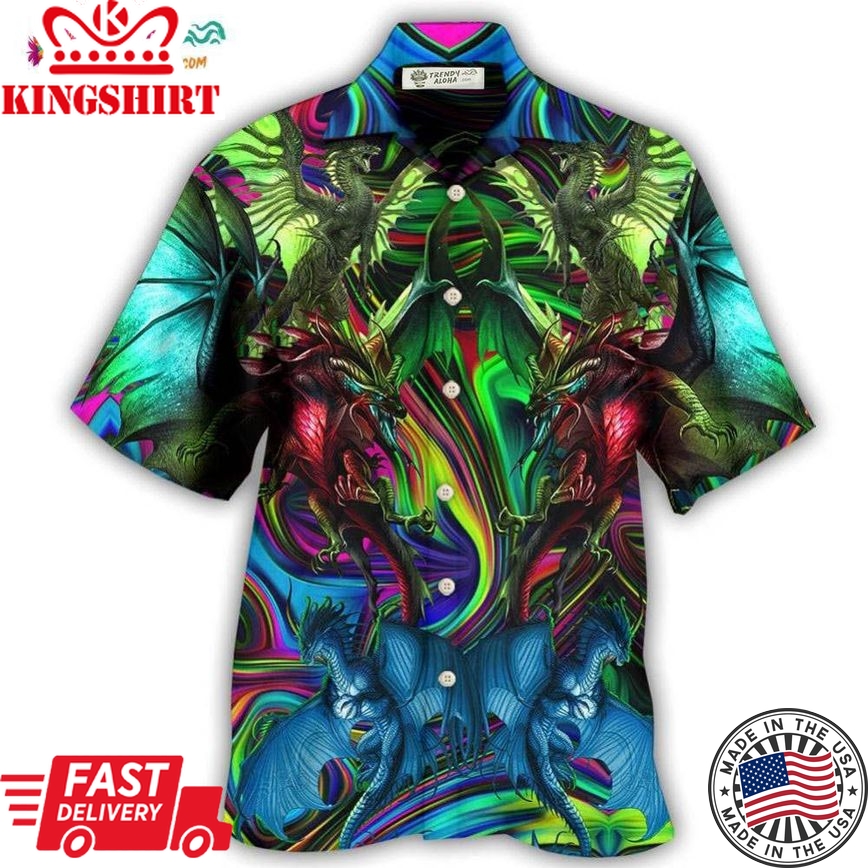 Dragon Lover Colorful Style Hawaiian Shirt