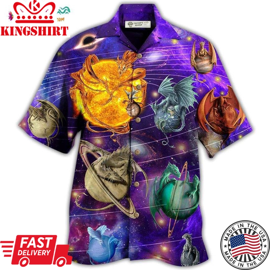 Dragon Planet Love Life In To The Galaxy Hawaiian Shirt