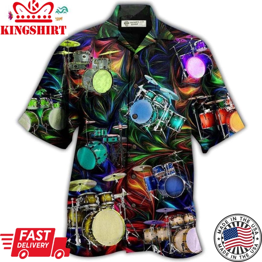 Drum Amazing Music Lover Drum Hawaiian Shirt