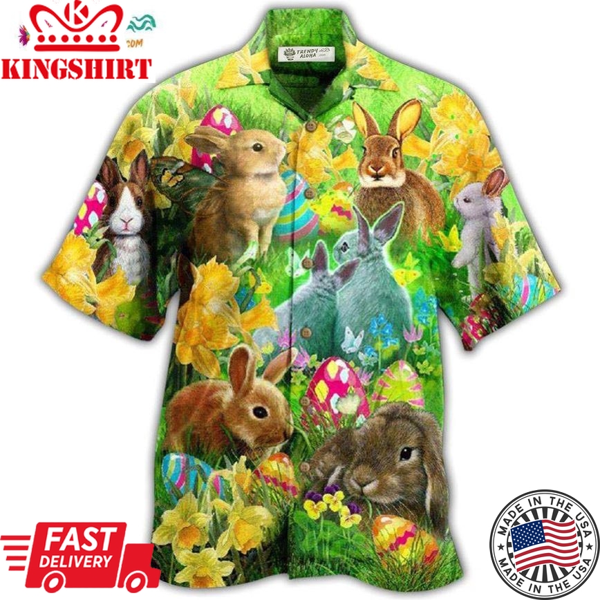 Easter Bunnie Easter Happy Bunnie Hawaiian Shirt