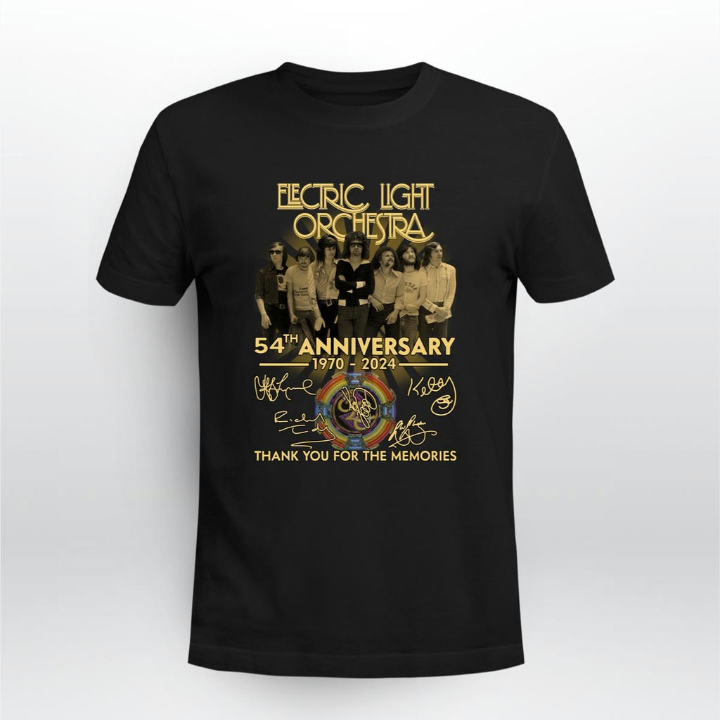 Electric Light Orchestra 54th Anniversary 1970 2024 Signatures T Shirt