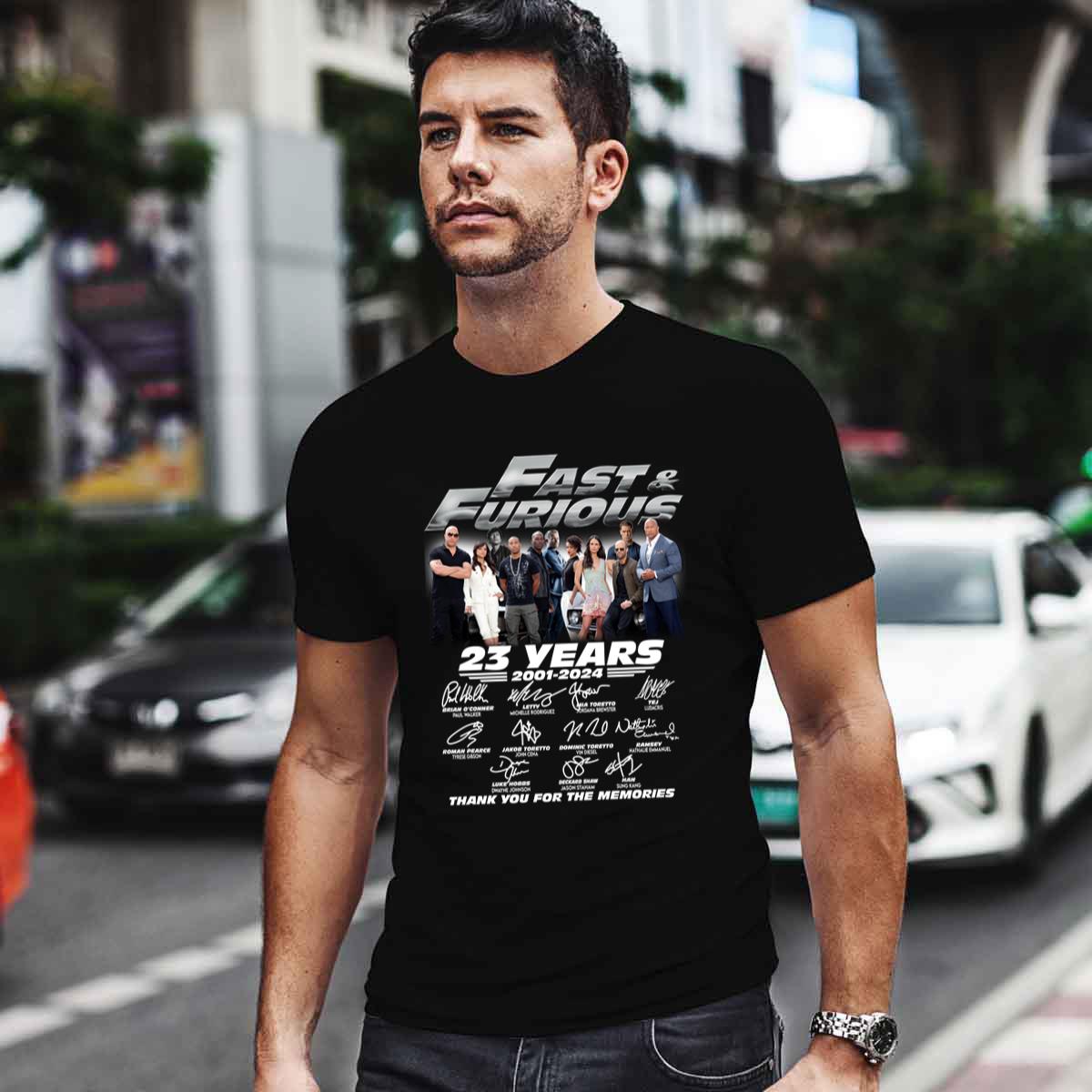 Fast And Furious 2001 2024 Thank You For The Memories Signatures Shirt