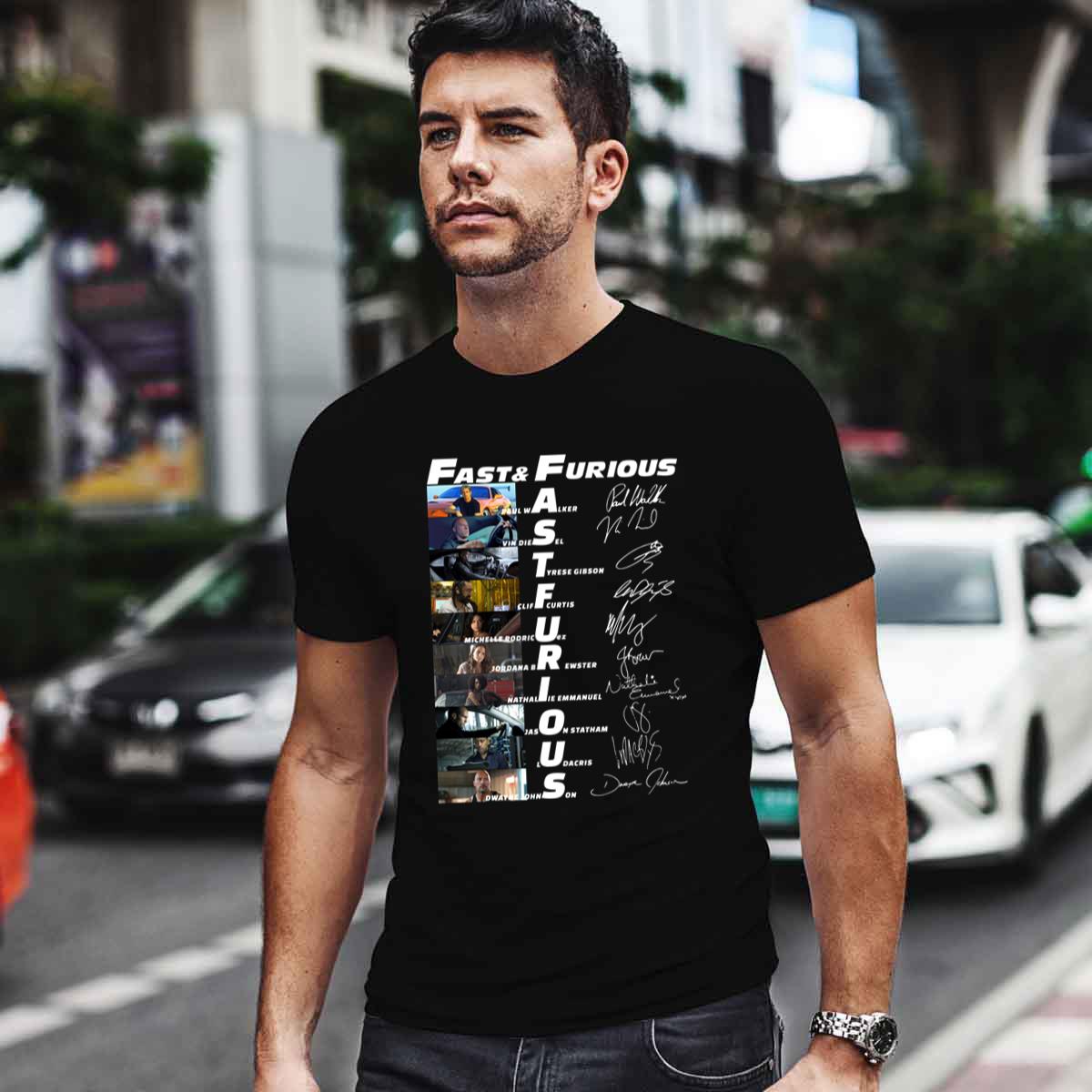 Fast And Furious Characters Signatures Shirt