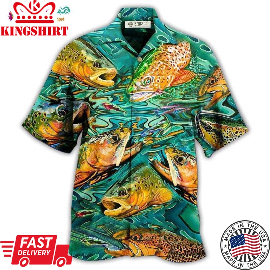 Fishing Fish Lover Water Hawaiian Shirt