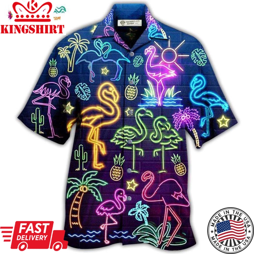 Flamingo Stand Tall And Dream Big Hawaiian Shirt