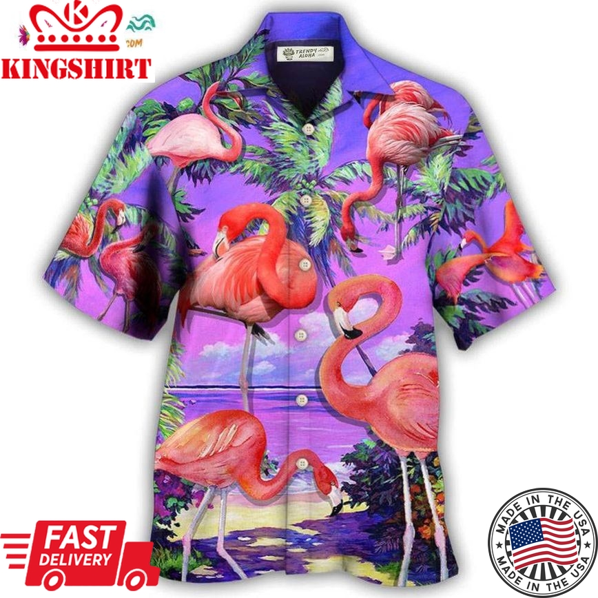 Flamingo Sweet Paradise Style Hawaiian Shirt